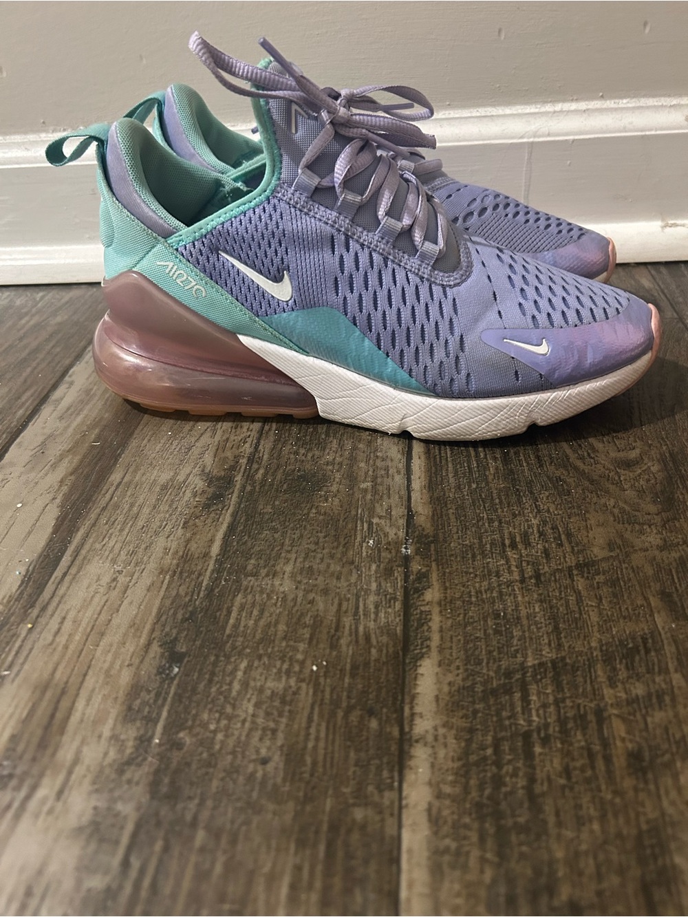 Nike AirMax 270 - purple/teal - Youth SZ7